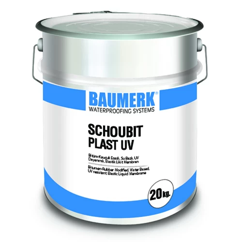 Bitüm-Kauçuk Esaslı, Su Bazlı, UV Dayanımlı, Elastik Likit Membran - SCHOUBIT PLAST UV